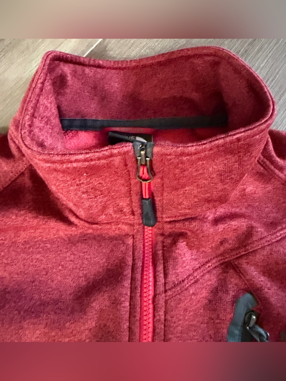 North Face Men’s Large Canyonlands 1/4 Zip Pullover Sweater Gray Cuff Accents - Picture 5 of 11